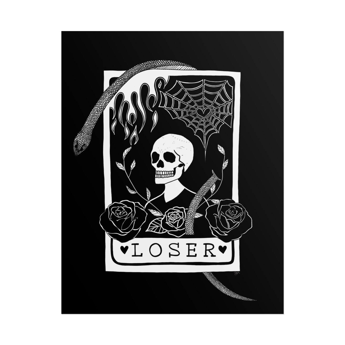 Loser Tarot Card Poster