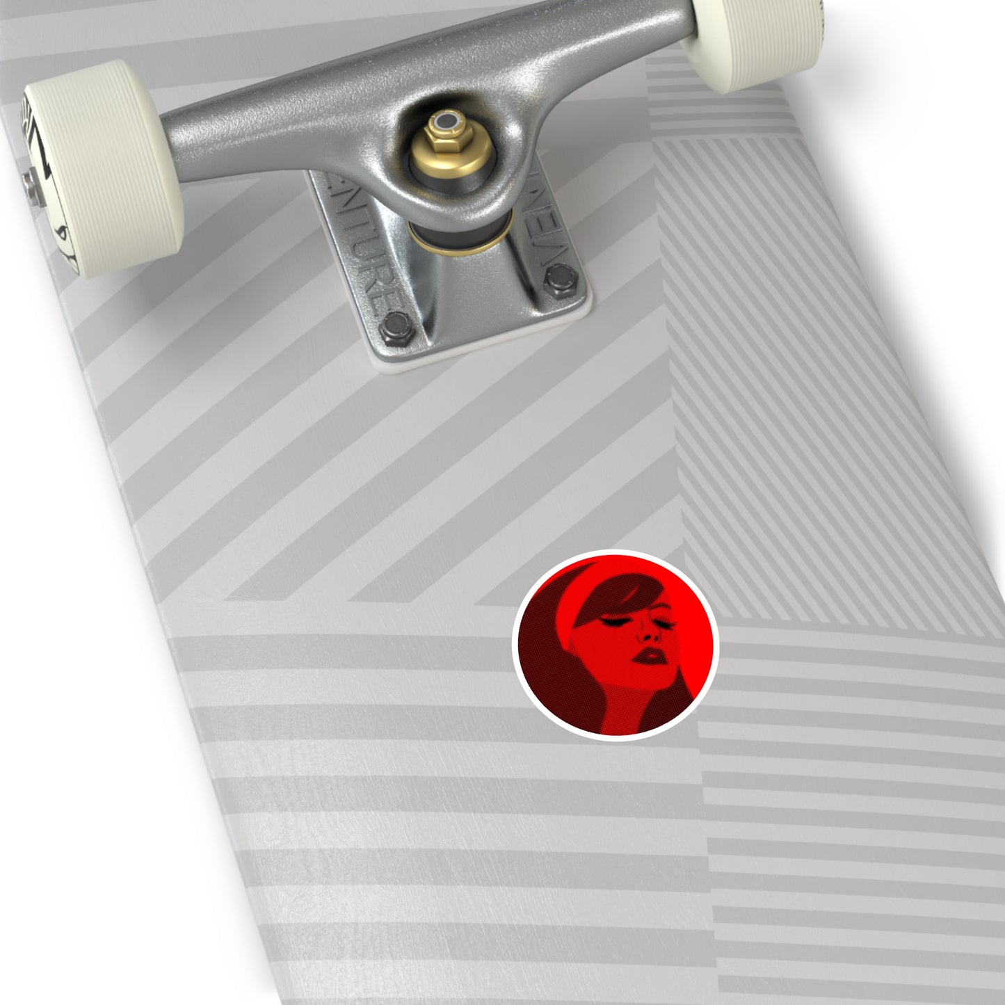 Scarlet Shadows Round Sticker