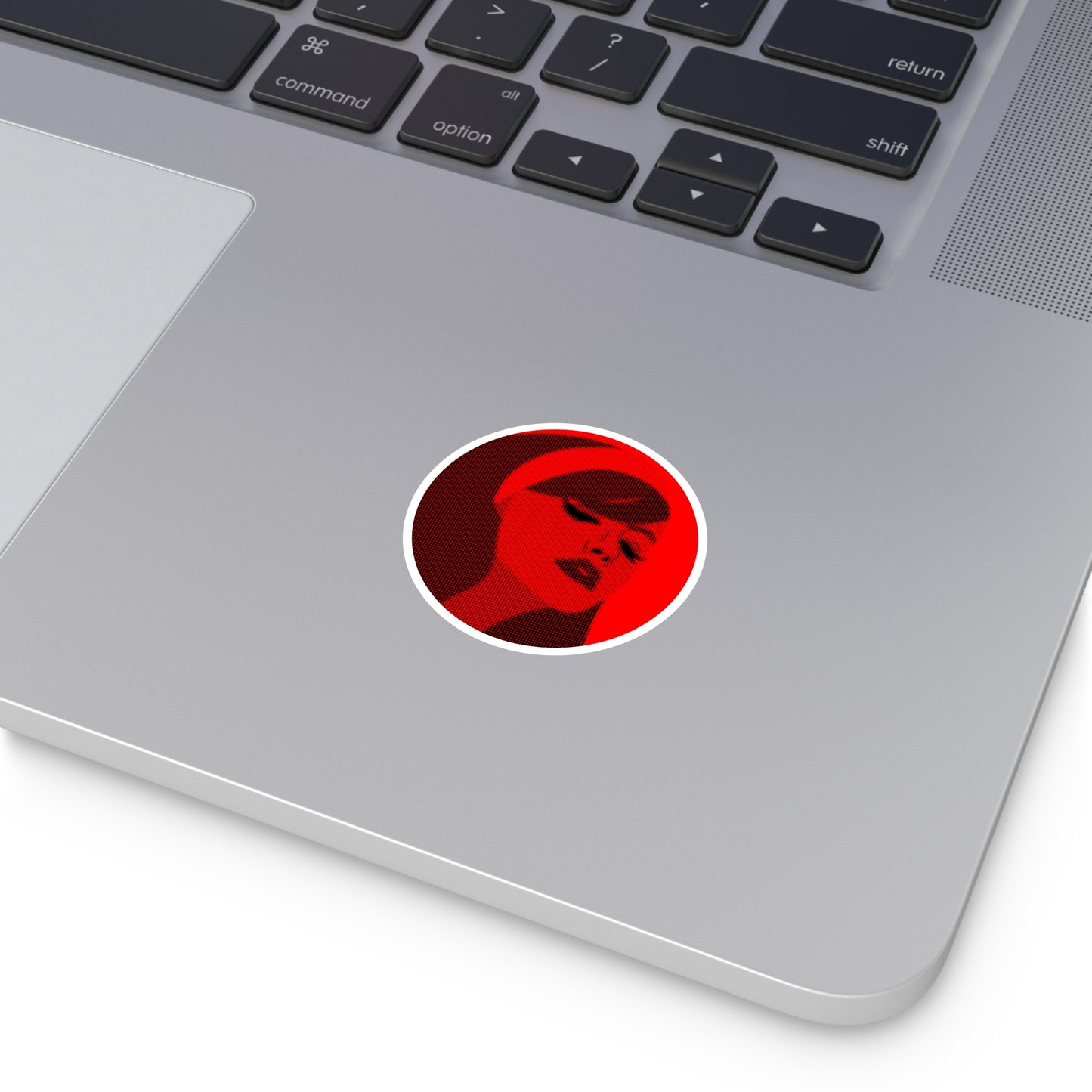 Scarlet Shadows Round Sticker