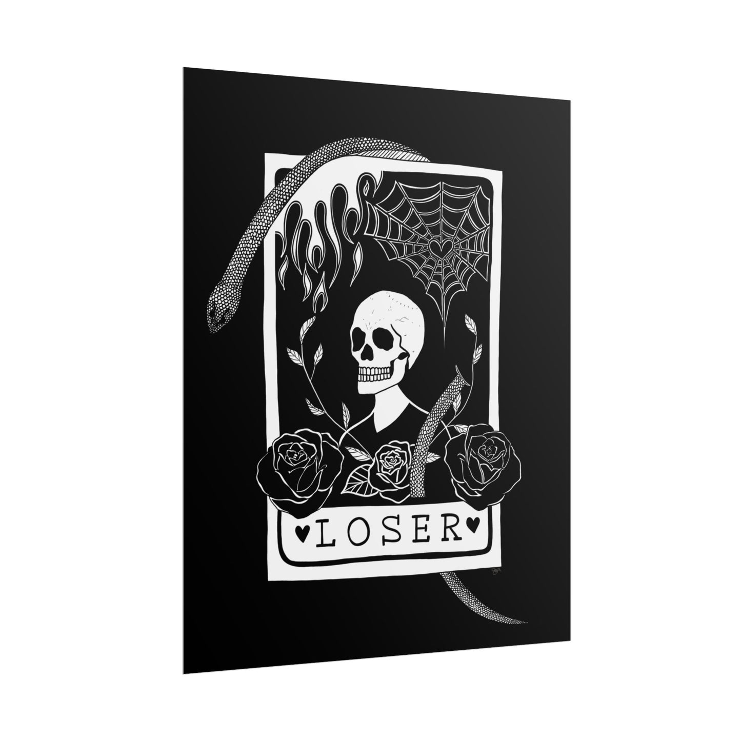 Loser Tarot Card Poster