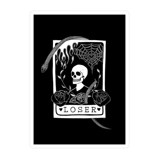 Loser Tarot Card Vinyl Sticker