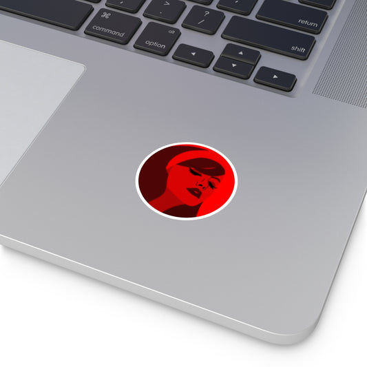 Scarlet Shadows Round Sticker