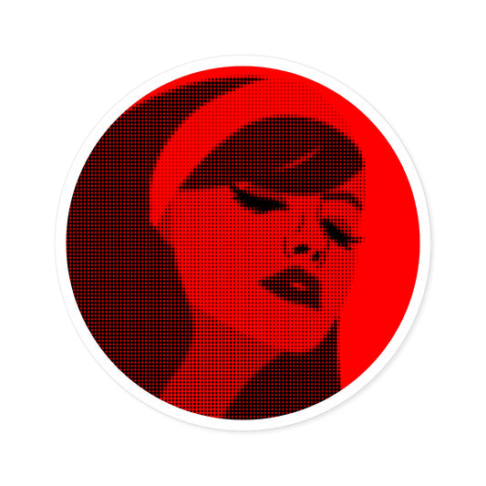 Scarlet Shadows Round Sticker
