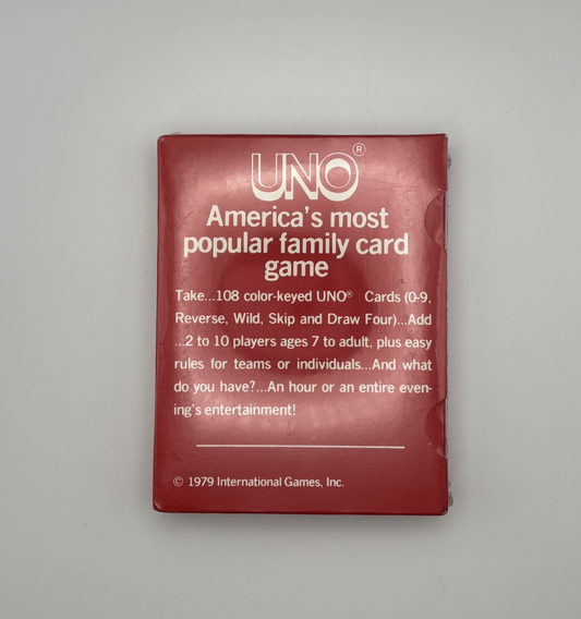 1979 UNO Card Game - SEALED