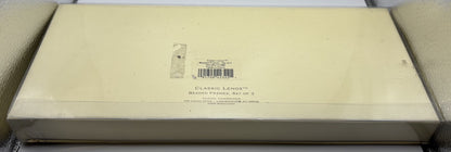 Vintage Classic Lenox Set Of 3 Beaded Picture Frames Gold Trim New In Box